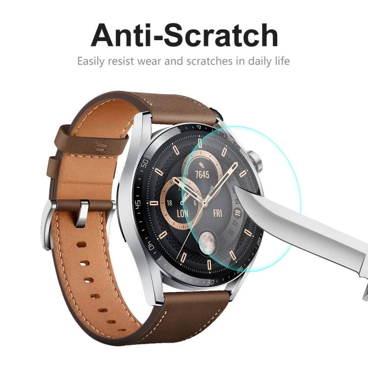 2 PCS For Huawei Watch GT 3 46mm ENKAY Hat-Prince Crystal Screen Protector Anti-scratch Watch Film