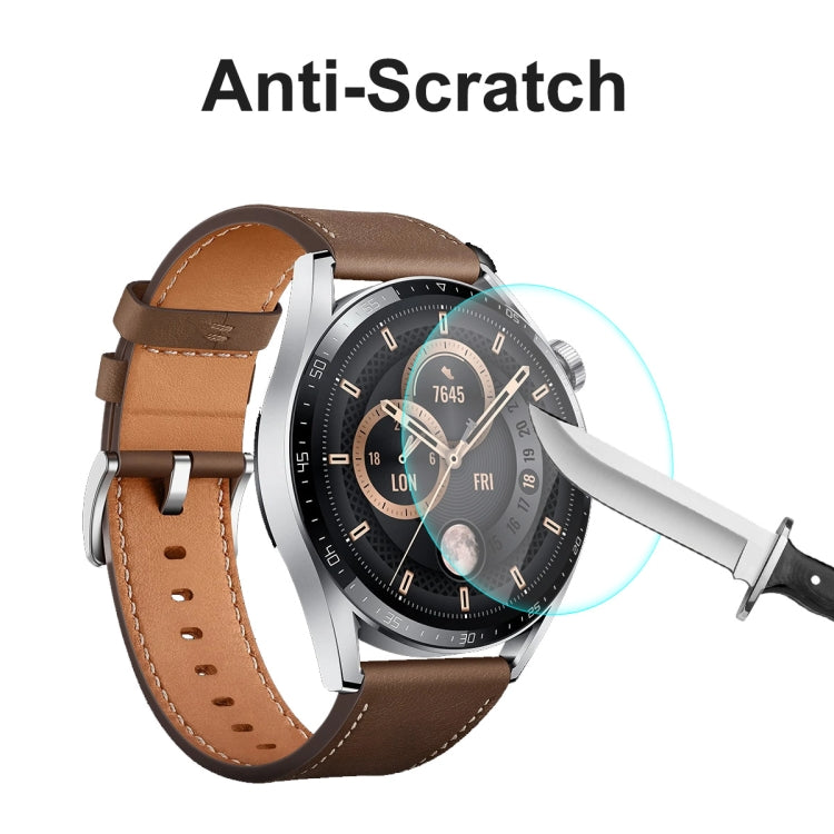 2 PCS For Huawei Watch GT 3 46mm ENKAY Hat-Prince 0.2mm 9H 2.15D Curved Edge Tempered Glass Screen Protector Watch Film