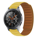 22mm Silicone Magnetic Watch Band For Honor Watch GS3 / Magic(Yellow)