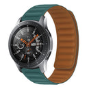 22mm Silicone Magnetic Watch Band For Honor Watch GS3 / Magic(Malachite Green)