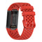 For Fitbit Charge 5 Monochromatic Breathable Silicone Watch Band(Black)