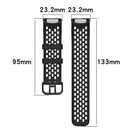 For Fitbit Charge 5 Monochromatic Breathable Silicone Watch Band(Wine Red)