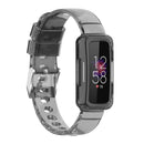 For Fitbit Ace 2 Transparent Silicone Integrated Watch Band(Transparent Black)