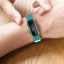 For Fitbit Ace 2 Transparent Silicone Integrated Watch Band(Transparent Black)