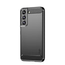 For Samsung Galaxy S22+ 5G MOFI Gentleness Series Brushed Texture Carbon Fiber Soft TPU Case(Black)
