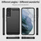 For Samsung Galaxy S22+ 5G MOFI Gentleness Series Brushed Texture Carbon Fiber Soft TPU Case(Blue)