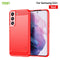 For Samsung Galaxy S22+ 5G MOFI Gentleness Series Brushed Texture Carbon Fiber Soft TPU Case(Red)