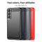 For Samsung Galaxy S22+ 5G MOFI Gentleness Series Brushed Texture Carbon Fiber Soft TPU Case(Red)