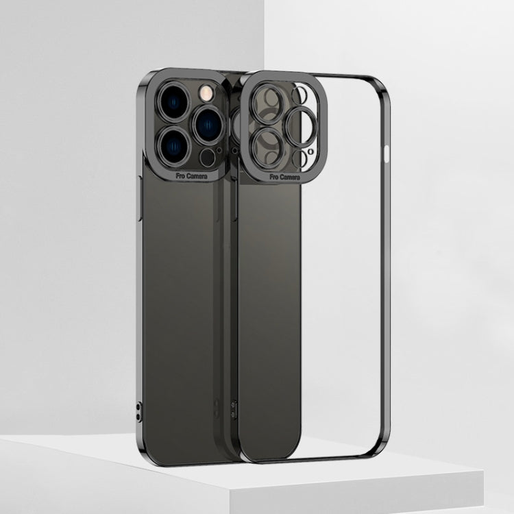 Electroplating TPU Phone Case For iPhone 13 Pro(Black)