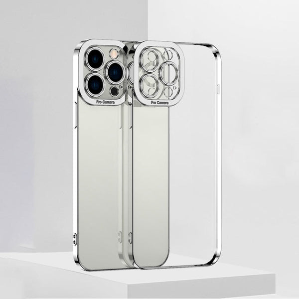 Electroplating TPU Phone Case For iPhone 13 Pro(Silver)