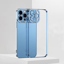 Electroplating TPU Phone Case For iPhone 12 Pro Max(Blue)
