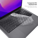 ENKAY Hat-Prince 3 in 1 Crystal Laptop Protective Case + TPU Keyboard Film + Anti-dust Plugs Set for MacBook Pro 14.2 inch A2442 2021, Version:US Version(Dark Blue)