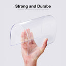 ENKAY Hat-Prince 3 in 1 Crystal Laptop Protective Case + TPU Keyboard Film + Anti-dust Plugs Set for MacBook Pro 14.2 inch A2442 2021, Version:EU Version(Transparent)