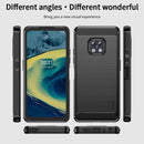 For Nokia XR20 MOFI Gentleness Series Brushed Texture Carbon Fiber Soft TPU Case(Gray)
