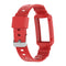 For Fitbit Charge 4 Silicone One Body Armor Watch Band(Red)