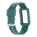 For Fitbit Charge 4 Silicone One Body Armor Watch Band(Green Pine Needles)