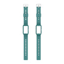 For Fitbit Charge 4 Silicone One Body Armor Watch Band(Green Pine Needles)