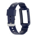 For Fitbit Charge 4 Silicone One Body Armor Watch Band(Navy Blue)