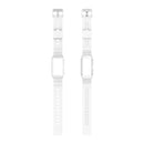 For Fitbit Charge 4 Silicone One Body Armor Watch Band(White)