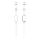 For Fitbit Charge 4 Silicone One Body Armor Watch Band(Transparent)