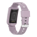 For Fitbit Charge 4 Silicone One Body Armor Watch Band(Light Purple)
