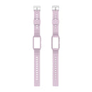 For Fitbit Charge 4 Silicone One Body Armor Watch Band(Light Purple)