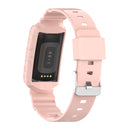 For Fitbit Charge 4 Silicone One Body Armor Watch Band(Pink)