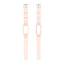 For Fitbit Charge 4 Silicone One Body Armor Watch Band(Pink)