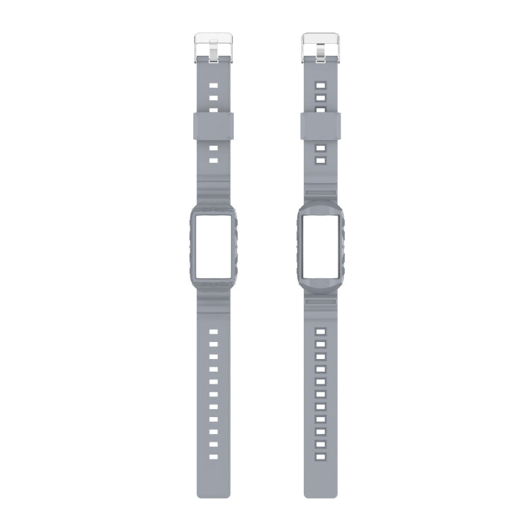 For Fitbit Charge 4 Silicone One Body Armor Watch Band(Gray)