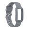 For Fitbit Charge 4 Silicone One Body Armor Watch Band(Gray)
