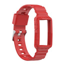 For Fitbit Charge 4 SE Silicone One Body Armor Watch Band(Red)