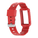 For Fitbit Charge 4 SE Silicone One Body Armor Watch Band(Red)