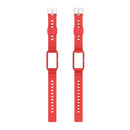 For Fitbit Charge 4 SE Silicone One Body Armor Watch Band(Red)