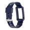 For Fitbit Charge 4 SE Silicone One Body Armor Watch Band(Navy Blue)