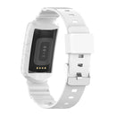 For Fitbit Charge 4 SE Silicone One Body Armor Watch Band(White)