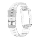 For Fitbit Charge 4 SE Silicone One Body Armor Watch Band(Transparent)