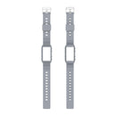 For Fitbit Charge 4 SE Silicone One Body Armor Watch Band(Gray)