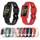 For Fitbit Charge 4 SE Silicone One Body Armor Watch Band(Transparent)