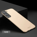 For Samsung Galaxy S22 5G MOFI Frosted PC Ultra-thin Hard Phone Case(Gold)