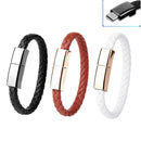 XJ-72 20cm USB to USB-C / Type-C Bracelet Charging Data Cable(White)