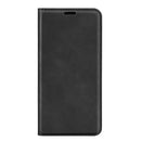 For Motorola Moto G Power 2022 Retro-skin Magnetic Suction Phone Leather Case with Holder & Card Slots & Wallet(Black)