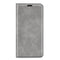 For Motorola Moto G Power 2022 Retro-skin Magnetic Suction Phone Leather Case with Holder & Card Slots & Wallet(Grey)