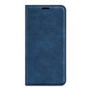 For Motorola Moto G Power 2022 Retro-skin Magnetic Suction Phone Leather Case with Holder & Card Slots & Wallet(Dark Blue)