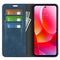 For Motorola Moto G Power 2022 Retro-skin Magnetic Suction Phone Leather Case with Holder & Card Slots & Wallet(Dark Blue)