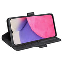 For Samsung Galaxy A33 5G Dual-side Magnetic Leather Case with Holder & Card Slots & Wallet(Black)