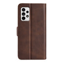 For Samsung Galaxy A33 5G Dual-side Magnetic Leather Case with Holder & Card Slots & Wallet(Brown)
