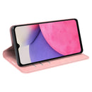 For Samsung Galaxy A33 5G Retro-skin Magnetic Leather Case with Holder & Card Slots & Wallet(Pink)