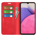 For Samsung Galaxy A33 5G Retro-skin Magnetic Leather Case with Holder & Card Slots & Wallet(Red)