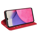 For Samsung Galaxy A33 5G Retro-skin Magnetic Leather Case with Holder & Card Slots & Wallet(Red)
