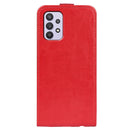 For Samsung Galaxy A53 5G R64 Texture Vertical Flip Leather Case with Card Slots & Photo Frame(Red)